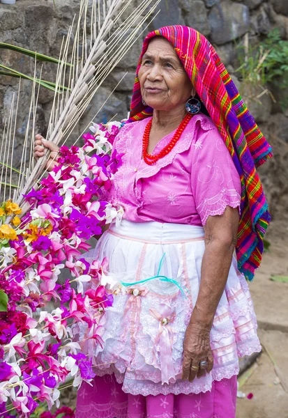 Fête des fleurs et des palmiers en Panchimalco, El Salvador — Photo