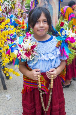 Çiçek ve Palm Festivali Panchimalco, El Salvador