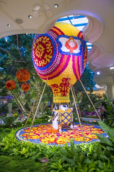 Instalación de flores en hotel Las Vegas Wynn — Foto de Stock