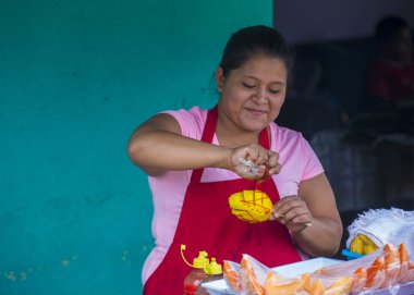 Çiçek ve Palm Festivali Panchimalco, El Salvador