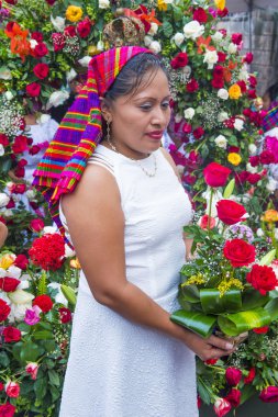 Flower & Palm Festival in Panchimalco, El Salvador clipart