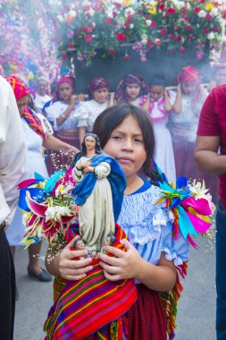Çiçek ve Palm Festivali Panchimalco, El Salvador