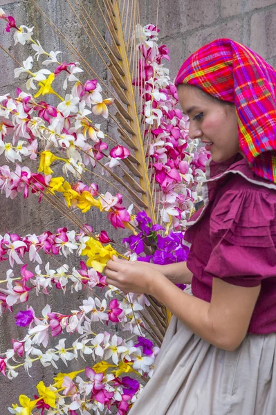 Blumen & Palmen Festival in panchimalco, el salvador — Stockfoto