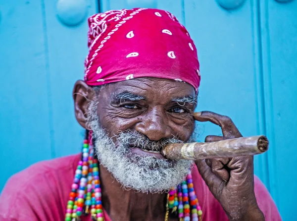 Ritratto di un uomo cubano — Foto Stock