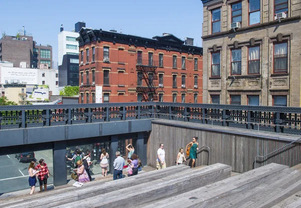 High-line park w Nowym Jorku — Zdjęcie stockowe