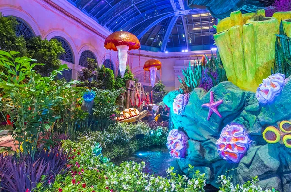 Bellagio Hotel Conservatory & Botanical Gardens — Stok Foto