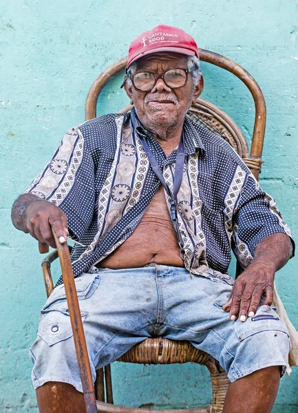 キューバの男のポートレート ストックフォト