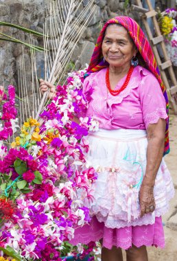 Çiçek ve Palm Festivali Panchimalco, El Salvador