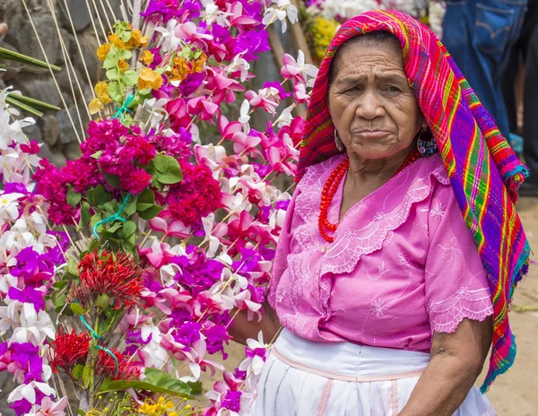 Квітка & Palm фестивалю в Panchimalco, Ель-Сальвадор — стокове фото