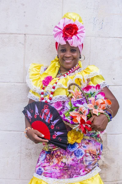 Retrato de una mujer cubana — Foto de Stock