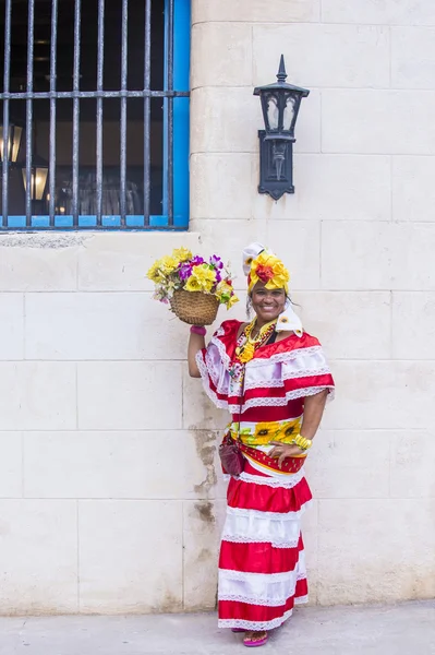 Retrato de uma mulher cubana — Fotografia de Stock