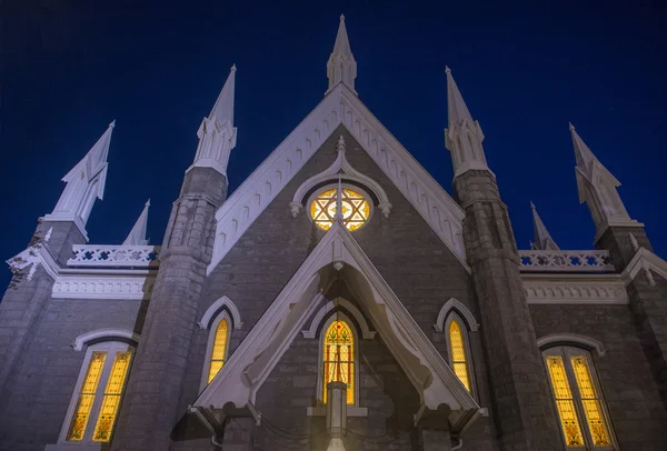 De salt lake city vergadering hall — Stockfoto