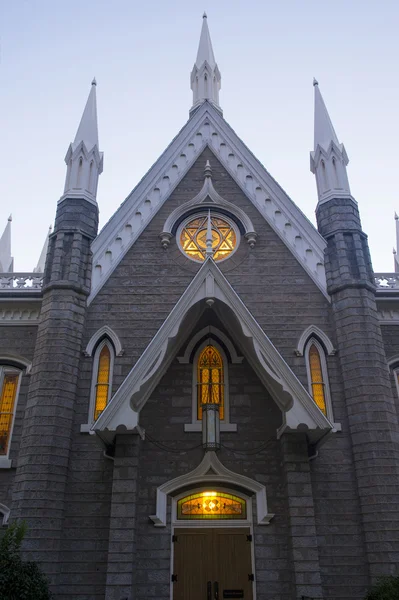 De salt lake city vergadering hall — Stockfoto