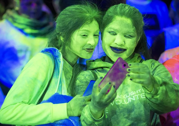 Las Vegas Blacklight Run — Stock Photo, Image