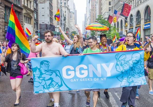 Нью-Йоркский гей-парад — стоковое фото