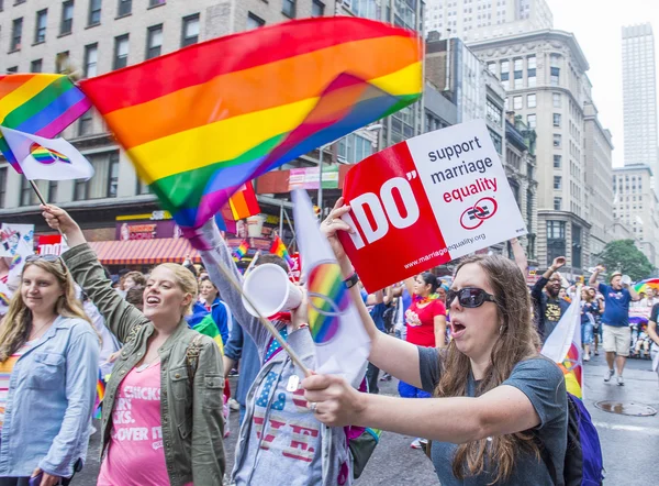 纽约同性恋骄傲游行 — 图库照片