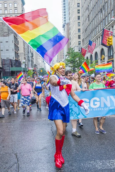 Desfile del orgullo gay de Nueva York — Foto de Stock