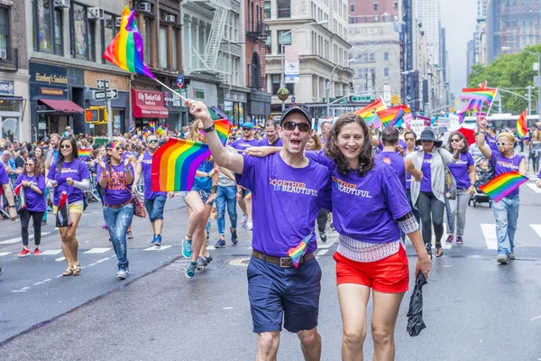 Нью-Йоркский гей-парад — стоковое фото