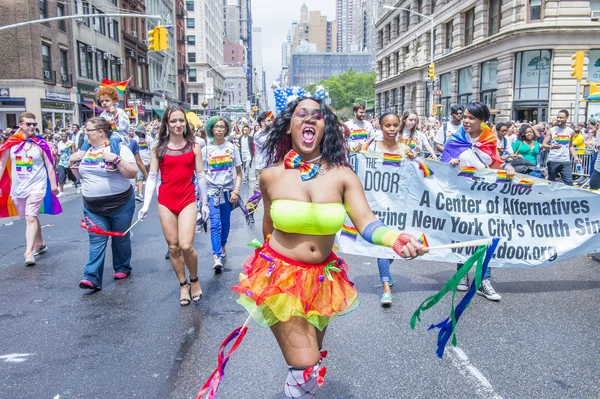 Desfile del orgullo gay de Nueva York — Foto de Stock