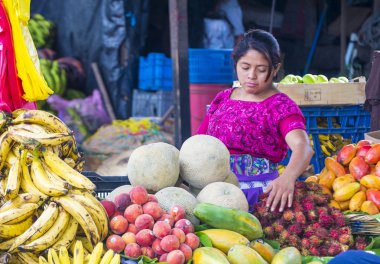 Chichicastenango market clipart