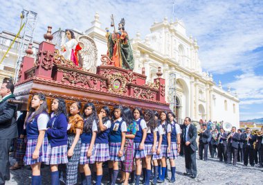 The Patron Saint of Antigua procession