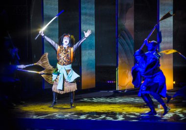 Kabuki gözlük Bellagio'daki çeşmeler