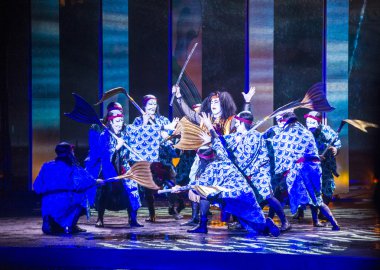 Kabuki gözlük Bellagio'daki çeşmeler