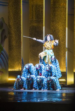 Kabuki gözlük Bellagio'daki çeşmeler