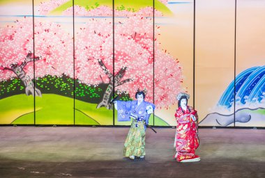 Kabuki gözlük Bellagio'daki çeşmeler