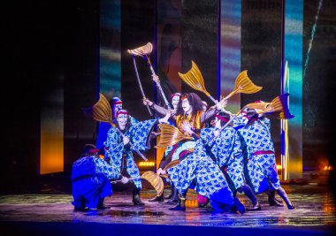 Kabuki gözlük Bellagio'daki çeşmeler