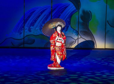 Kabuki gözlük Bellagio'daki çeşmeler