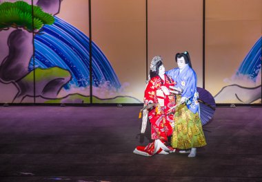 Kabuki gözlük Bellagio'daki çeşmeler