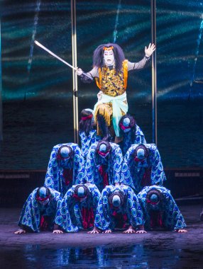 Kabuki gözlük Bellagio'daki çeşmeler