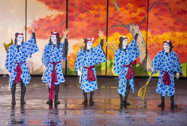 Kabuki gözlük Bellagio'daki çeşmeler