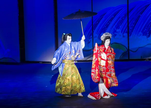 Kabuki spectacle at the Fountains of Bellagio — Stock Photo, Image