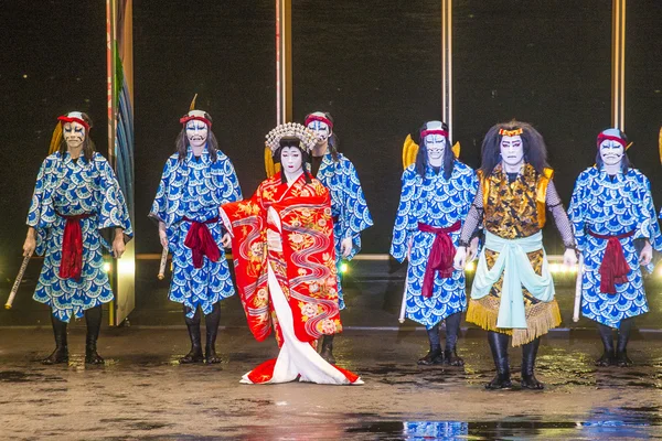 Kabuki spectacle at the Fountains of Bellagio — Stock Photo, Image