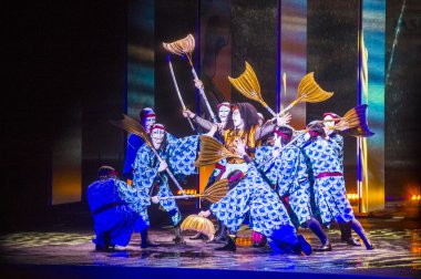 Kabuki gözlük Bellagio'daki çeşmeler