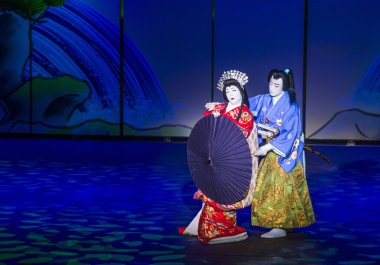 Kabuki gözlük Bellagio'daki çeşmeler