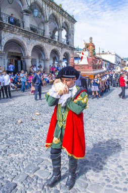 The Patron Saint of Antigua procession clipart