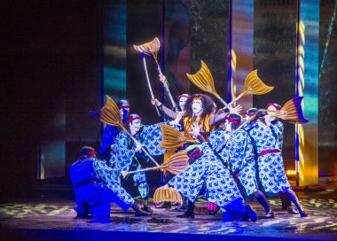 Kabuki gözlük Bellagio'daki çeşmeler