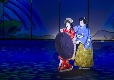 Kabuki gözlük Bellagio'daki çeşmeler