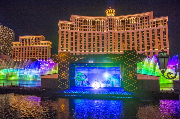 Espectáculo de Kabuki en las Fuentes de Bellagio —  Fotos de Stock