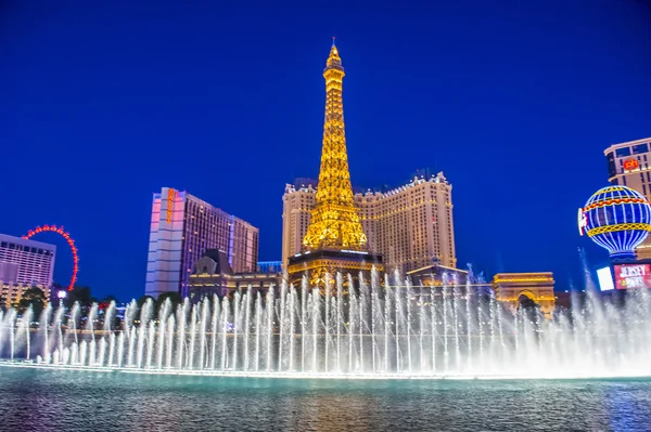 Лас-Вегас, фонтани — стокове фото
