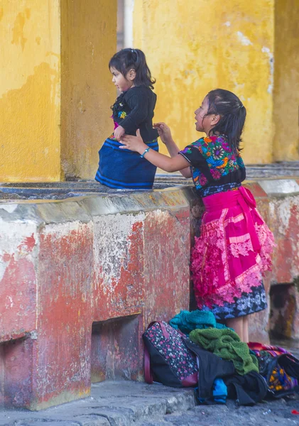 Antigua street laundry — Stockfoto