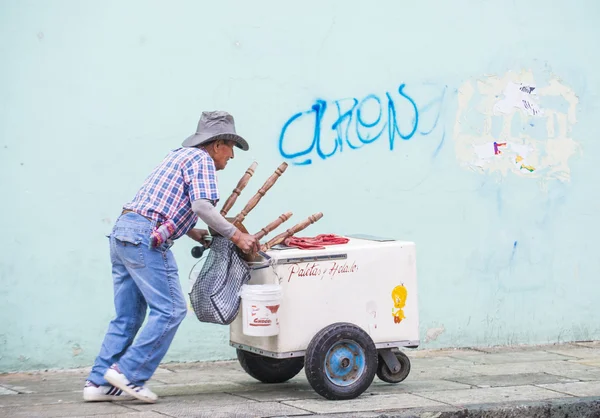 Street vendor in Oaxaca Mexico — Stok fotoğraf