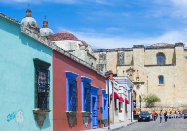 Oaxaca Meksika sokak görünümü
