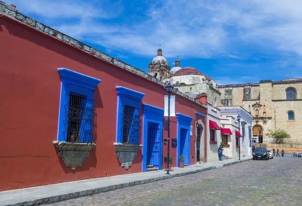 Ulica widok w Meksyku Oaxaca — Zdjęcie stockowe