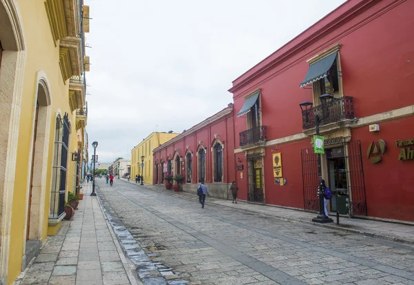 Calle vista de Oaxaca México — Foto de Stock