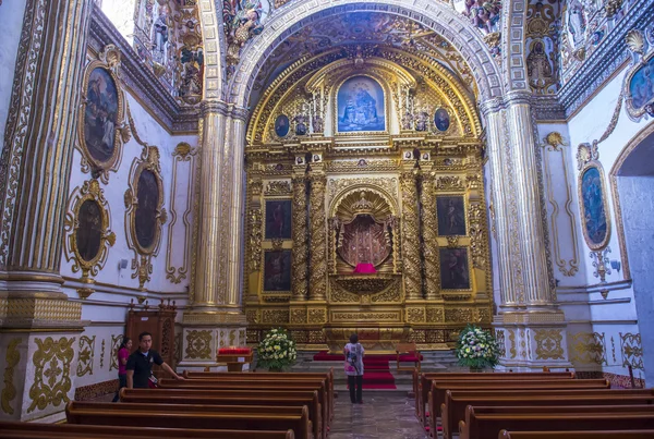 Kościół Santo Domingo de Guzman w Meksyku Oaxaca — Zdjęcie stockowe