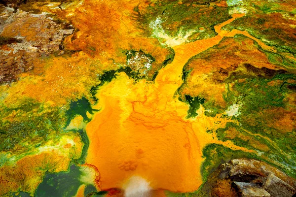 Água mineral está pintando belas chamas — Fotografia de Stock